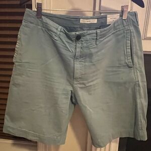 Billy Reid “Clyde” short. 33” in light blue.